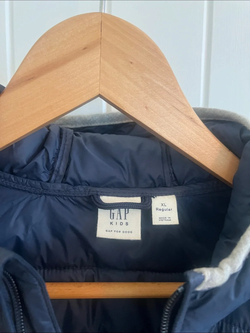 GAP Kids Navy Hooded Quilted Puffer Jacket